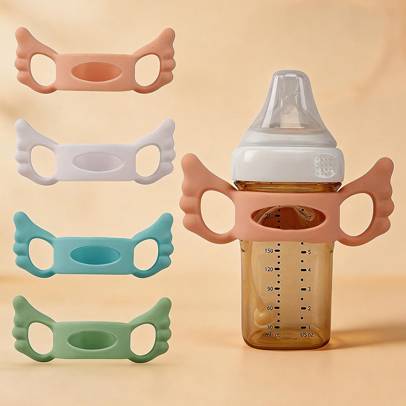 Baby Food Bottle - قطعتان (لون عشوائي) من غطاء المقبض