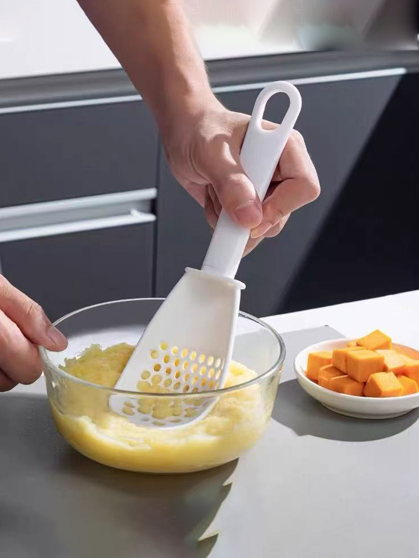 Baby Food Strainer - ملعقة طهي متعددة الوظائف، أداة هرس