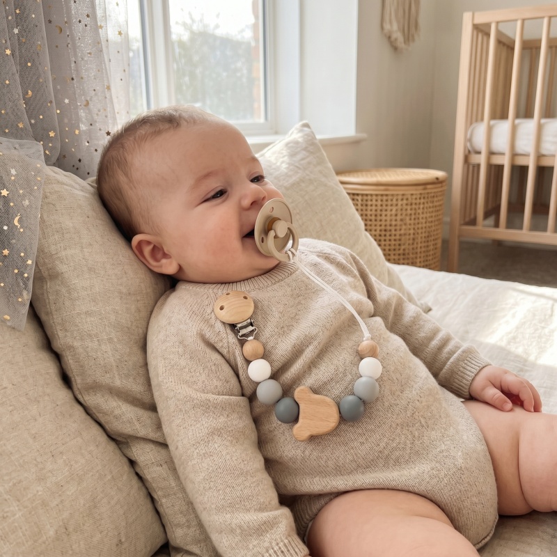Baby Food Teether - مشبك لهاية مخصص من ميتس بوي،