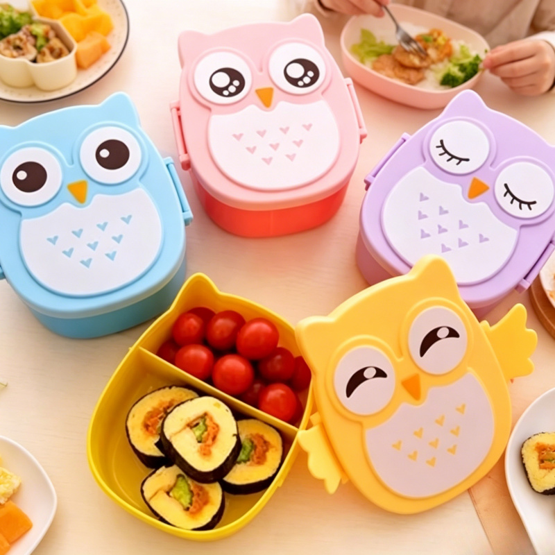 Baby Food Organizer - صندوق غداء بلاستيكي محمول للأطفال والطلاب،