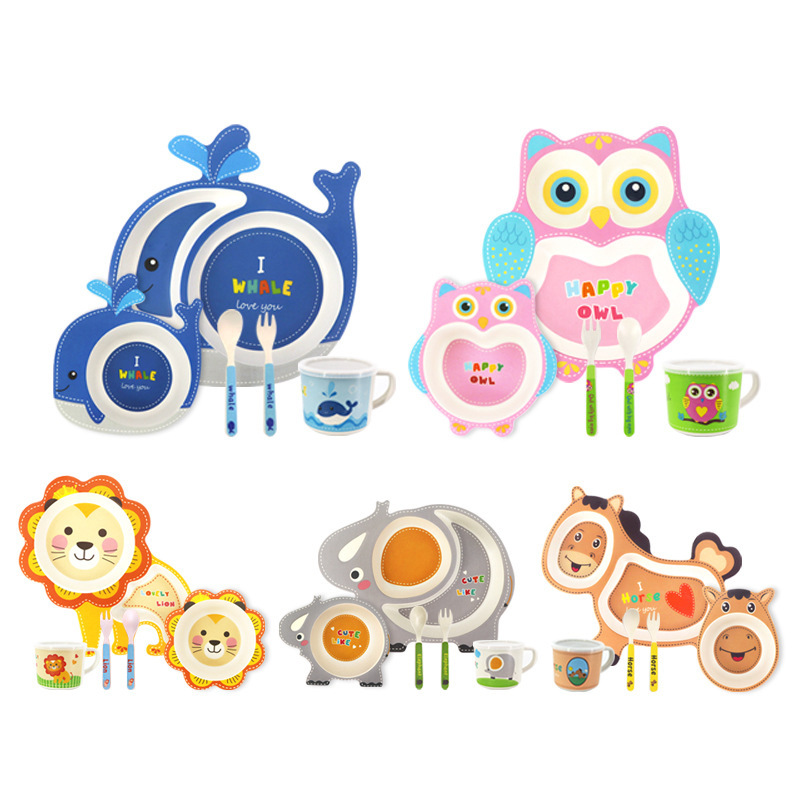 Baby Food With Fiber - أدوات المائدة المصنوعة من ألياف الخيزران