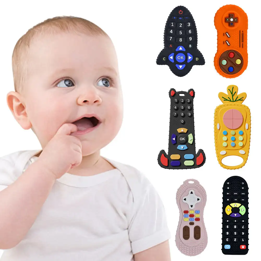 Baby Food Teether - طفل سيليكون عضاضة اللعب التحكم عن