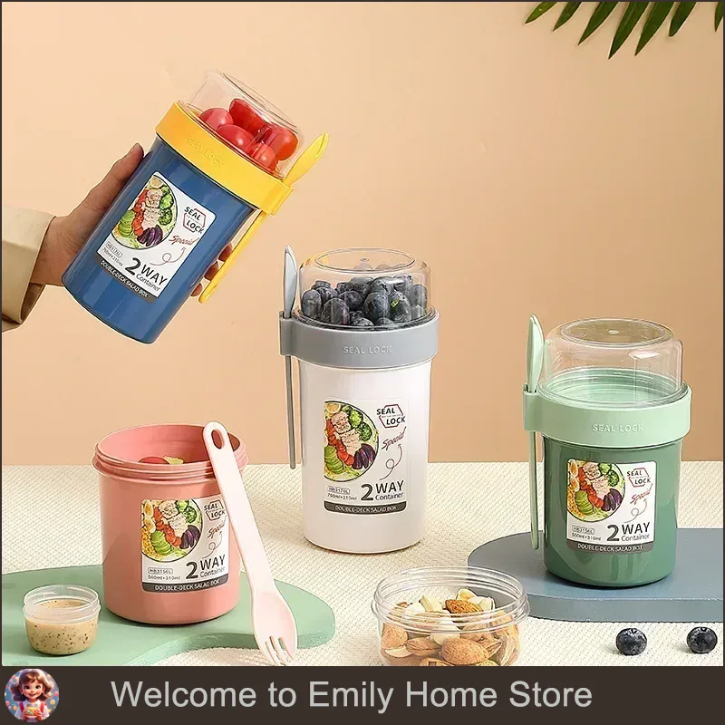 Baby Food Thermos - بينتو علب الاغذية سلطة الشوفان الإفطار