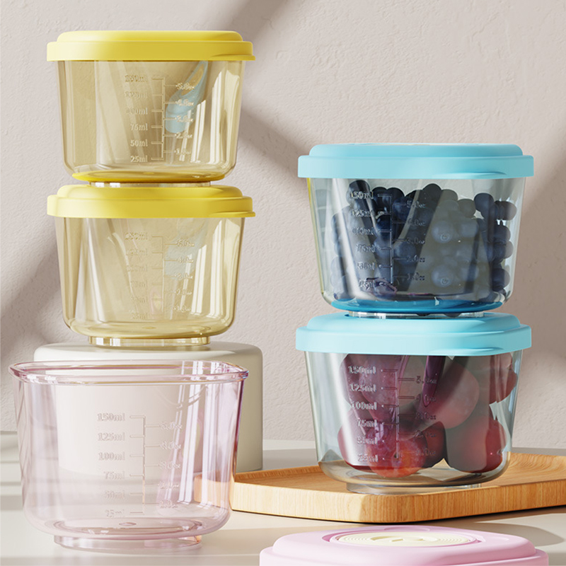 Baby Food Organizer - 6 قطع من حاويات تخزين أغذية