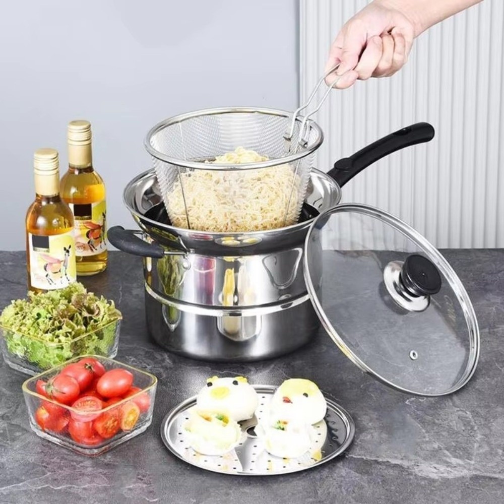 Baby Food Strainer - 4 قطعة مقلاة من الفولاذ المقاوم