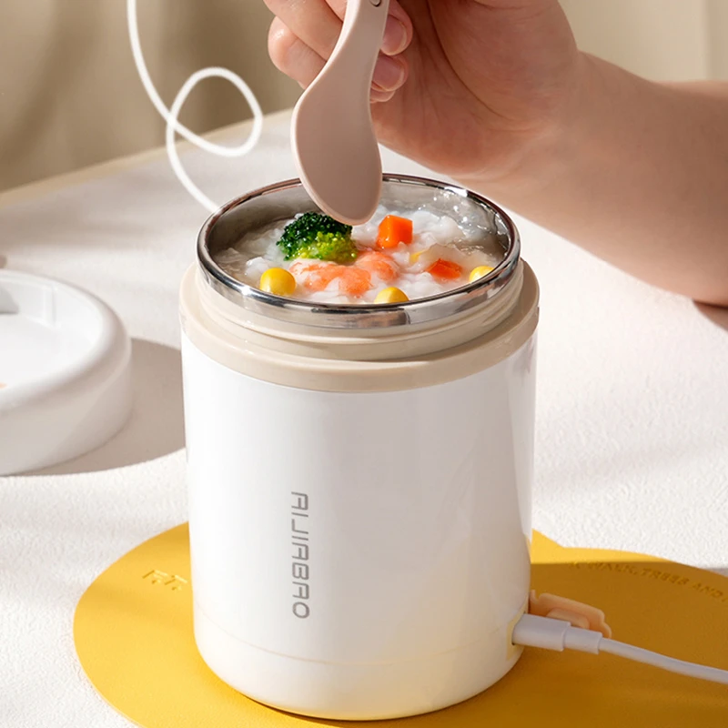 Baby Food Thermos - 600 مللي USB صندوق غداء للتسخين