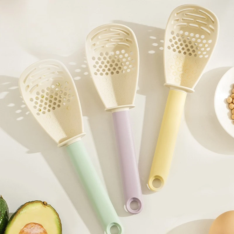 Baby Food Strainer - مكبس طعام الأطفال متعدد الوظائف، ملعقة