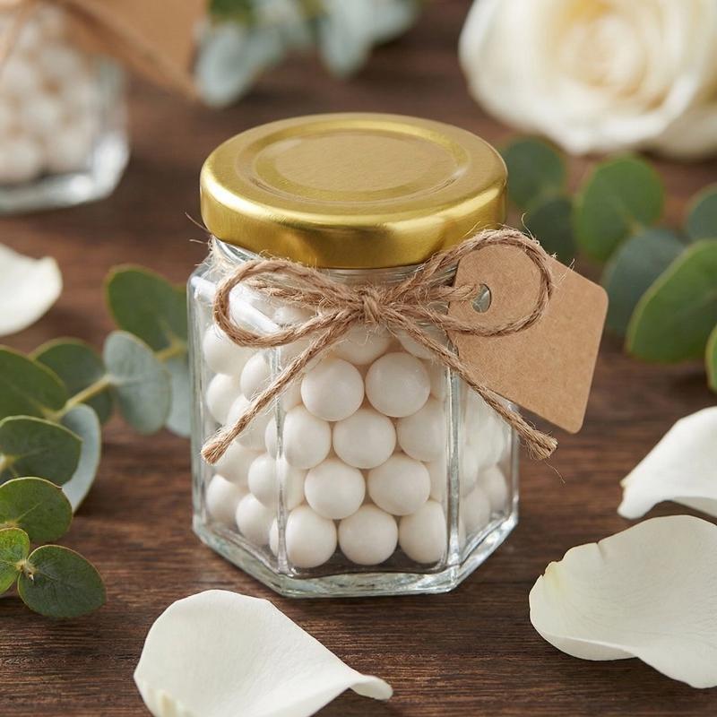 Baby Food Glass Containers - أوعية سداسية صغيرة بالجملة مع أغطية،