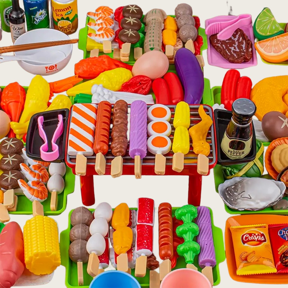 Baby Food Cooking Set - طفل اللباس ألعاب المطبخ شواء مجموعة