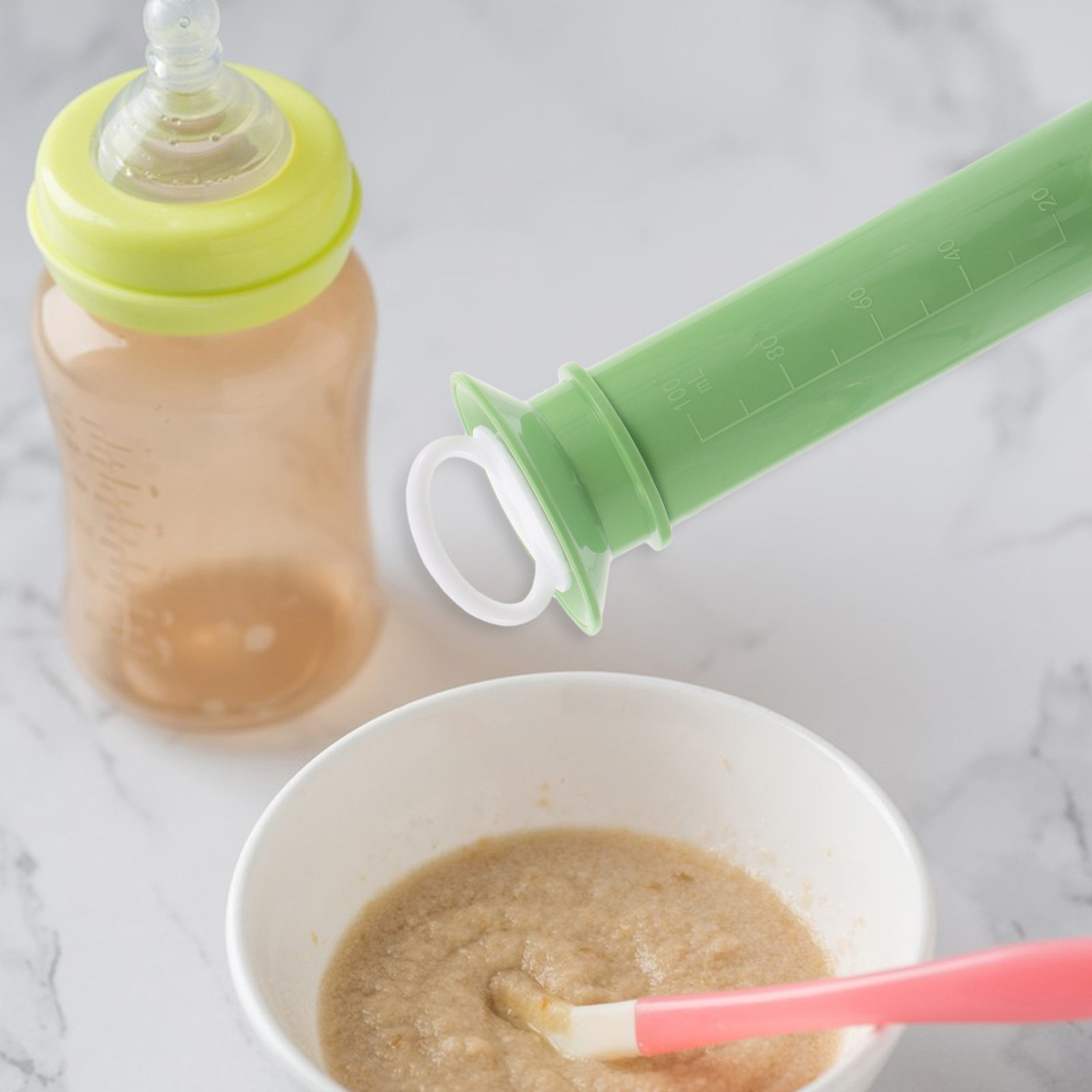 موزع طعام الأطفال خفيف الوزن،  - مراجعة Baby Food Yogurt وسعره