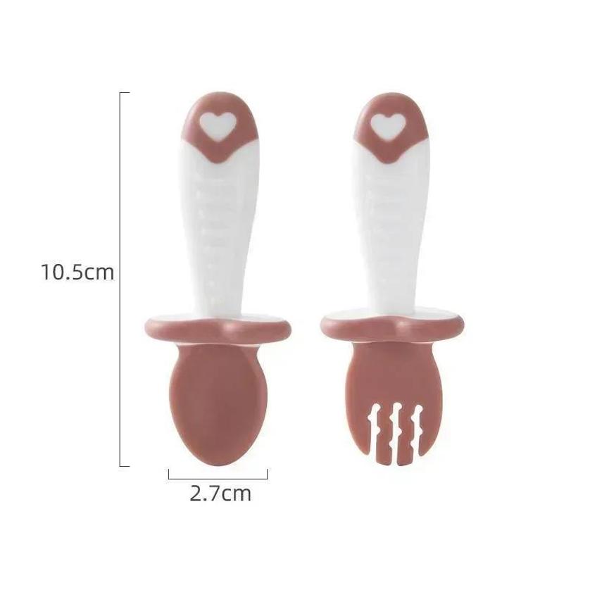 طفل ملعقة شوكة سيليكون مجموعة  - مراجعة Baby Food Utensil وسعره
