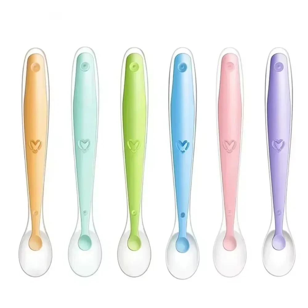 2/1 قطعة ملعقة سيليكون للطفل ا - مراجعة Baby Food Utensil وسعره