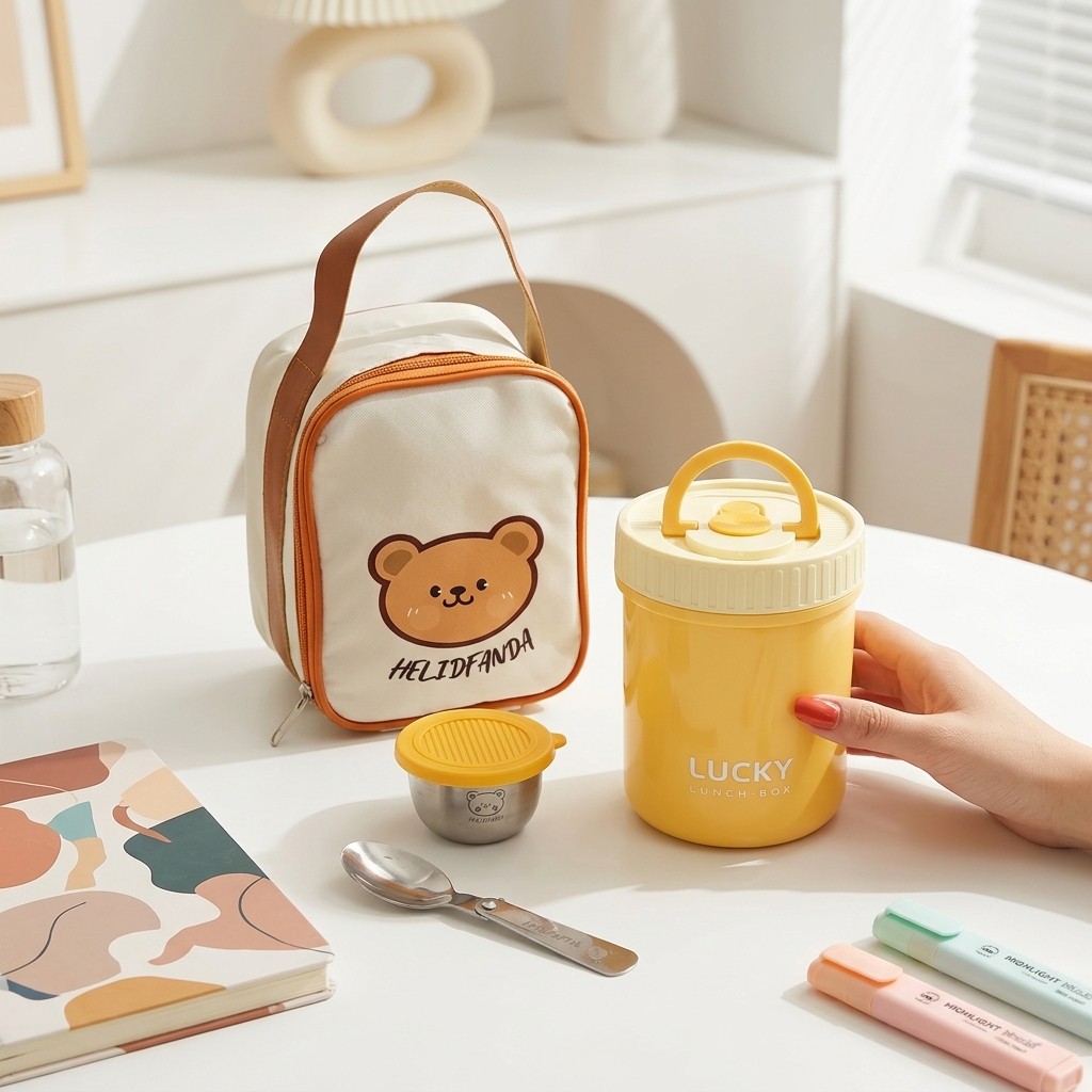 صندوق غداء معزول من الفولاذ ال - مراجعة Baby Food Yogurt وسعره