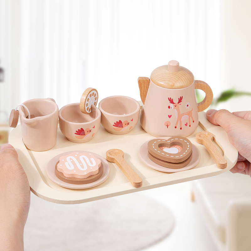 طقم شاي بعد الظهر لعبة خشبية ل - مراجعة Baby Food Cooking Set وسعره