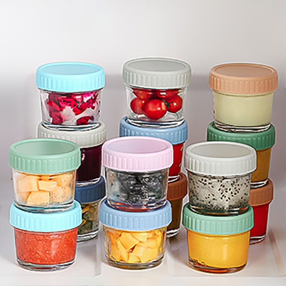 6 قطع من أوعية زجاجية لطعام ال - مراجعة Baby Food Glass Containers وسعره