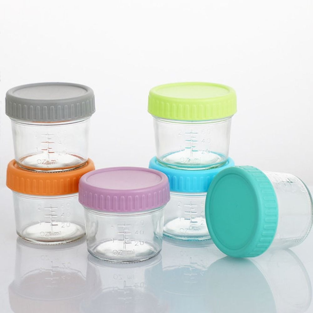 6 قطع من أوعية زجاجية لطعام ال - مراجعة Baby Food Glass Containers وسعره