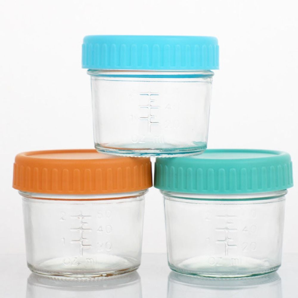 6 قطعة جرة ميسون الزجاج جرة أغ - مراجعة Baby Food Glass Containers وسعره