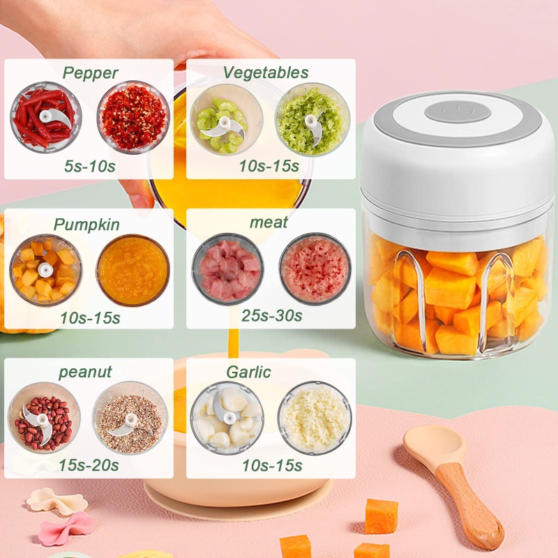 مطحنة ثوم كهربائية 250 مل، مفر - مراجعة Baby Food With Meat وسعره