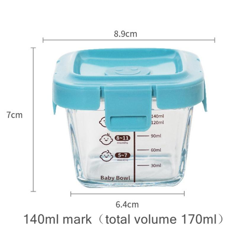 صندوق تخزين مقاوم للحرارة سبوك - مراجعة Baby Food Glass Containers وسعره