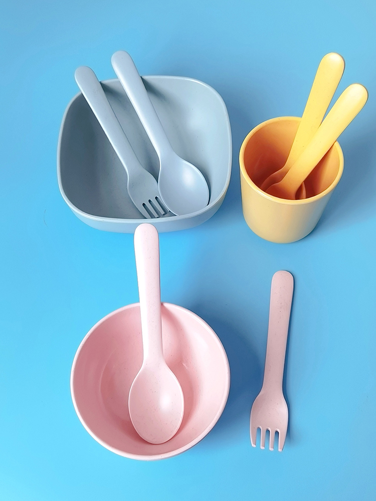 طقم أدوات مائدة من ألياف الخيز - مراجعة Baby Food With Fiber وسعره