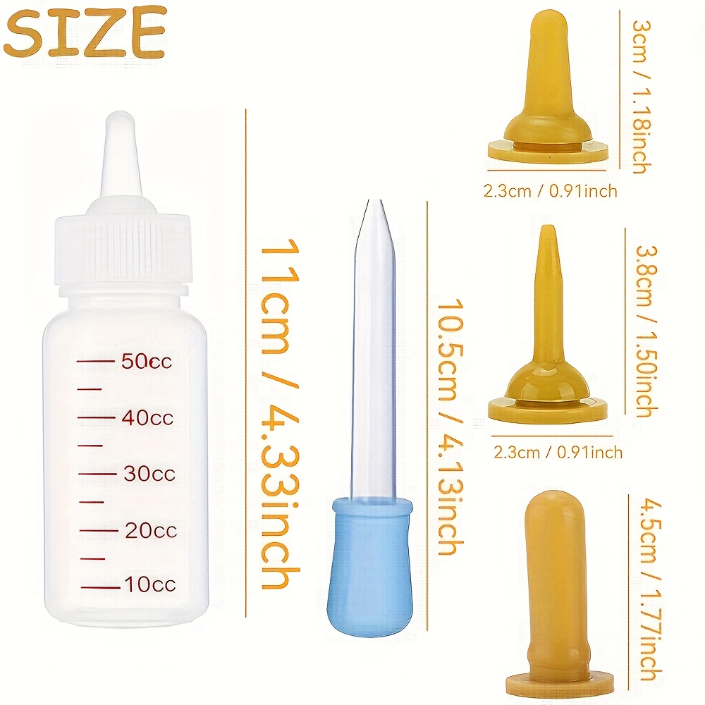 طقم تغذية للقطط والجراء حديثي  - مراجعة Baby Food Bottle وسعره