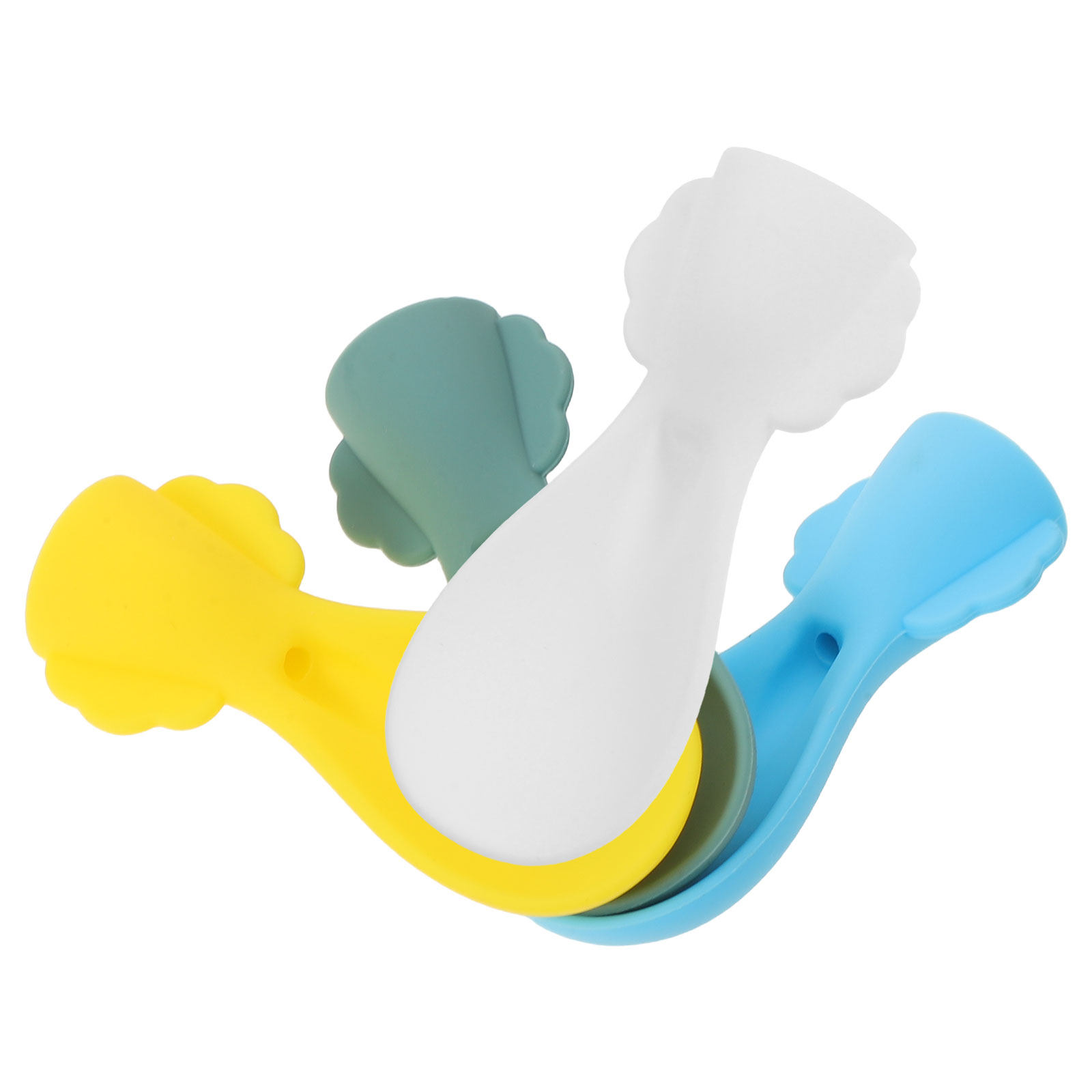4 قطع من ملاعق السيليكون للأطف - مراجعة Baby Food Utensil وسعره