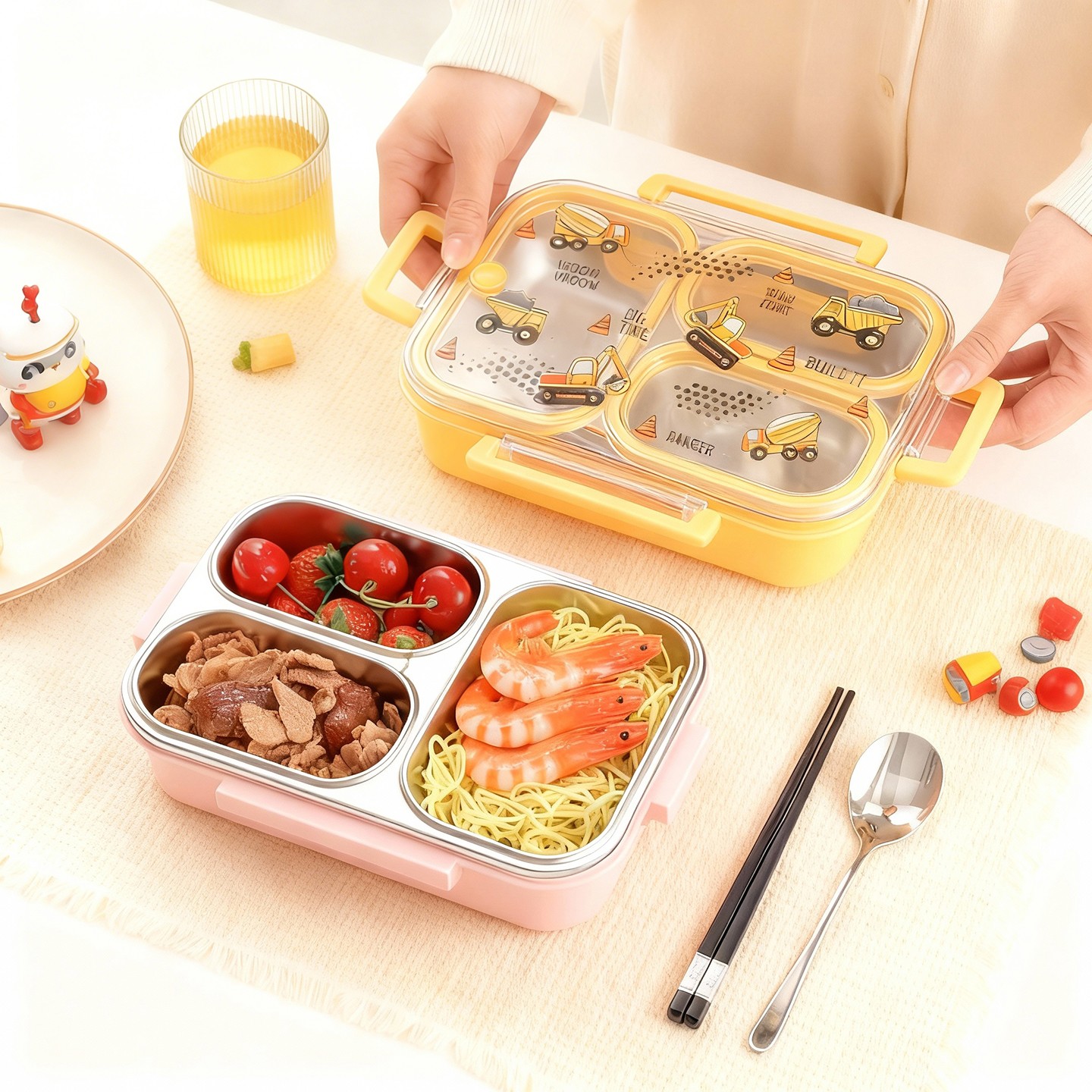 صندوق غداء للأطفال بتصميم كرتو - مراجعة Baby Food Organizer وسعره